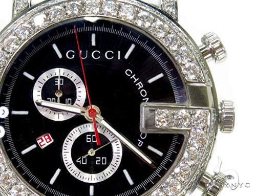 Pave Diamond Gucci Watch 39584 - Image 4