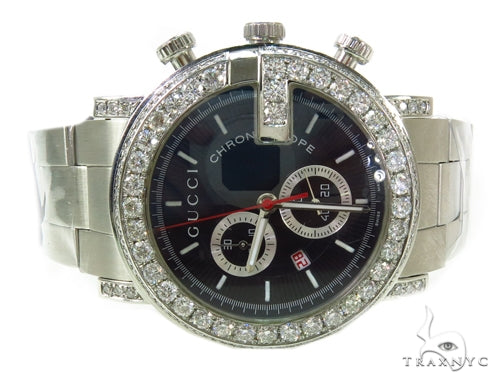 Pave Diamond Gucci Watch 39584 - Image 6