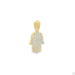 Pave Diamond Hamsa Pendant - Small 70800 - Image 5