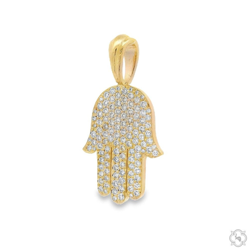 Pave Diamond Hamsa Pendant 70802 - Image 8