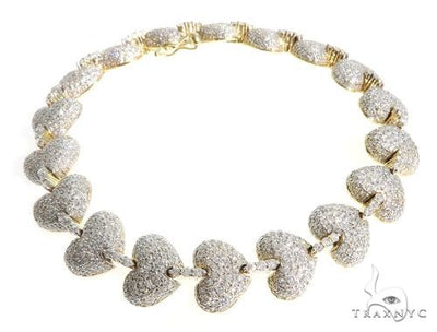 Pave Diamond Heart Bracelet 63931 - Image 1