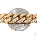 Pave Diamond Miami Cuban Link Chain 24 Inches 10mm   64099 - Image 3
