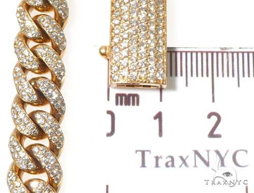 Pave Diamond Miami Cuban Link Chain 24 Inches 10mm   64099 - Image 5