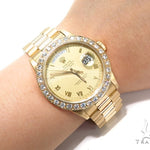 Pave Diamond Rolex Day Date Watch 41412 - Image 11