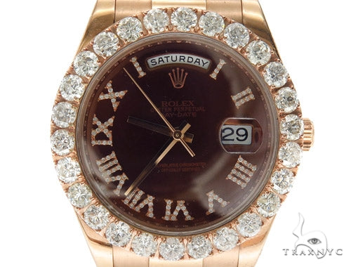 Pave Diamond Rolex Day Date II Watch 42349 - Image 1