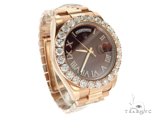 Pave Diamond Rolex Day Date II Watch 42349 - Image 3