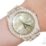 Pave Diamond Rolex Day Date Watch 42350 - Image 12