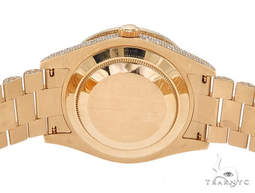 Pave Diamond Rolex Day Date Watch 42350 - Image 8