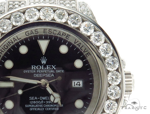 Pave Diamond Rolex Deepsea Watch 42352 - Image 5