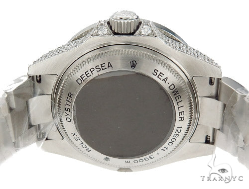 Pave Diamond Rolex Deepsea Watch 42352 - Image 9