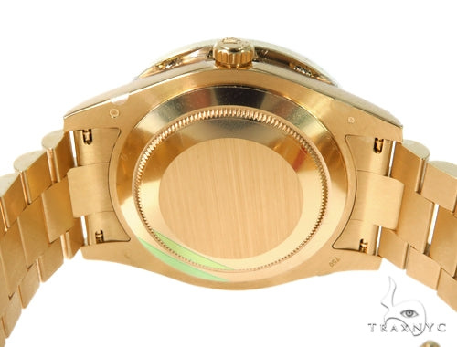 Pave Diamond Rolex Oyster Perpetual Day-Date Watch 49178 - Image 10