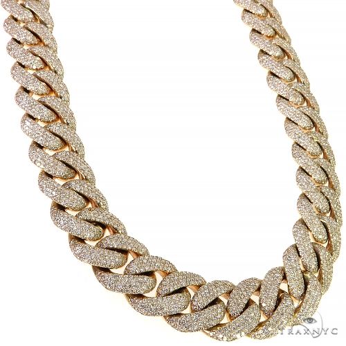 14K Gold miami cuban chain, 15.5 mm, photo 2 of 8