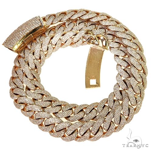 Pave Diamond Solid Miami Cuban 24 Inches 15.5mm   68240 - Image 3