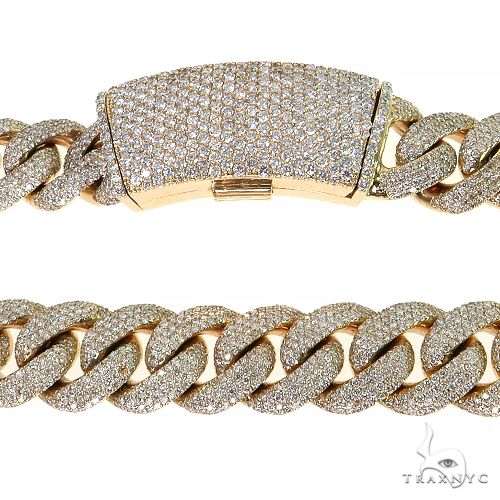 Pave Diamond Solid Miami Cuban 24 Inches 15.5mm   68240 - Image 4