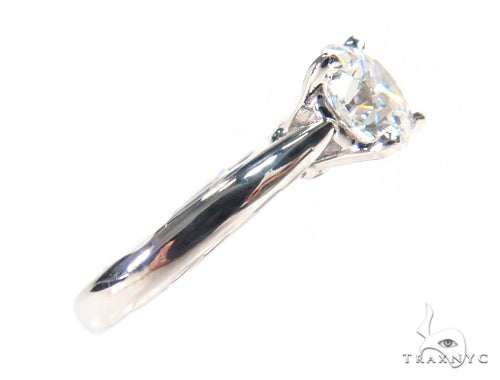 Pave Diamond Solitaire Engagement Ring 44605 - Image 4