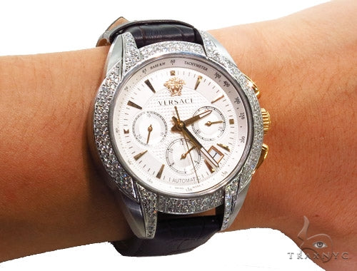 Pave Diamond Versace Watch M9A99D002 S497 37409 - Image 14