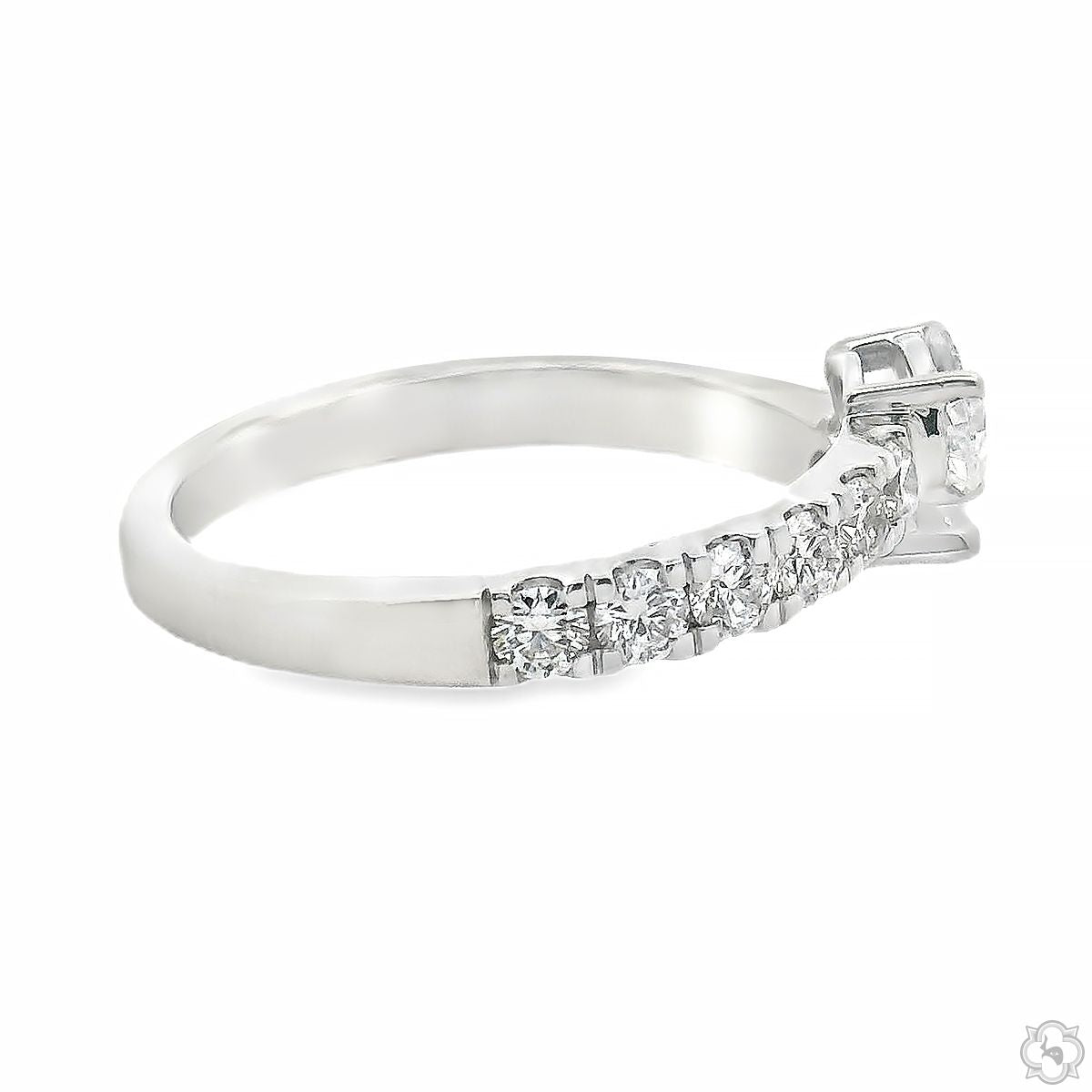 Pear Shape Bypass Diamond Ring 70847 | TraxNYC