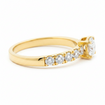 Pear Shape Bypass Diamond Ring 70847