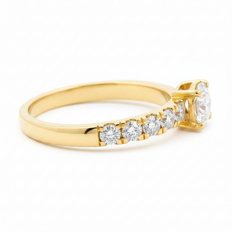 Pear Shape Bypass Diamond Ring 70847 | TraxNYC