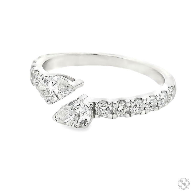 Pear Shape Bypass Diamond Ring 70847 - Image 4