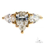 Pear Shape Diamond Engagement Ring (Lab) 69648 - Image 1