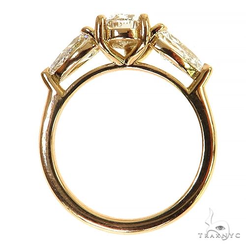 Pear Shape Diamond Engagement Ring (Lab) 69648 - Image 5