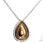 Pear Shape Fancy Yellow Diamond Necklace 64393 - Image 4