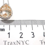 Pear Shape Fancy Yellow Diamond Necklace 64393 - Image 9