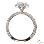 Pear Shape Halo Diamond Engagement Ring 68835 - Image 5