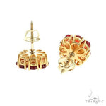 Pear Shape Red Sapphire Earrings 67040 - Image 3