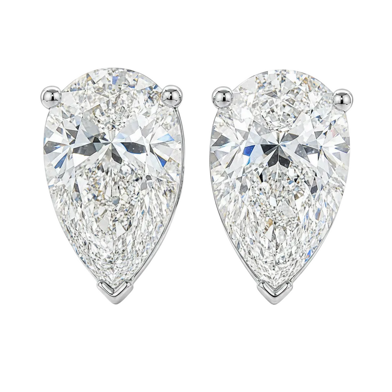 Pear Shape Lab-Grown Diamond Earrings 4 Ct, photo 2 of 9