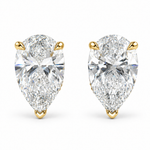 Pear Shape Diamond Stud Earrings 71856