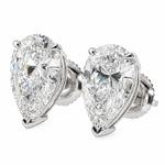 Pear Shape Diamond Stud Earrings 71856