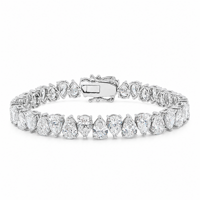 Pear Shape Tennis Bracelet 7.70mm 71681