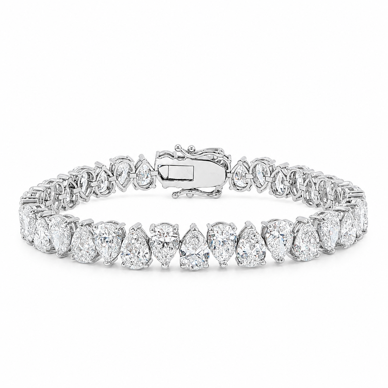 Pear Shape Tennis Bracelet 7.70mm 71681