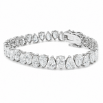 Pear Shape Tennis Bracelet 7.70mm 71681