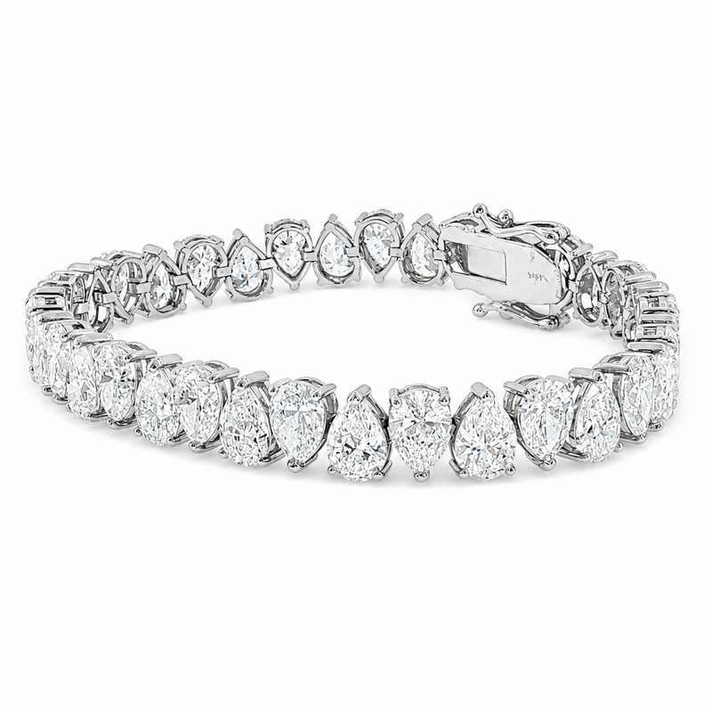 Pear Shape Tennis Bracelet 7.70mm 71681