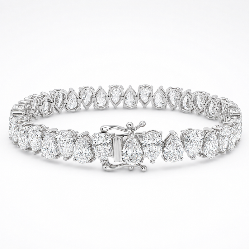 Pear Shape Tennis Bracelet 7.70mm 71681