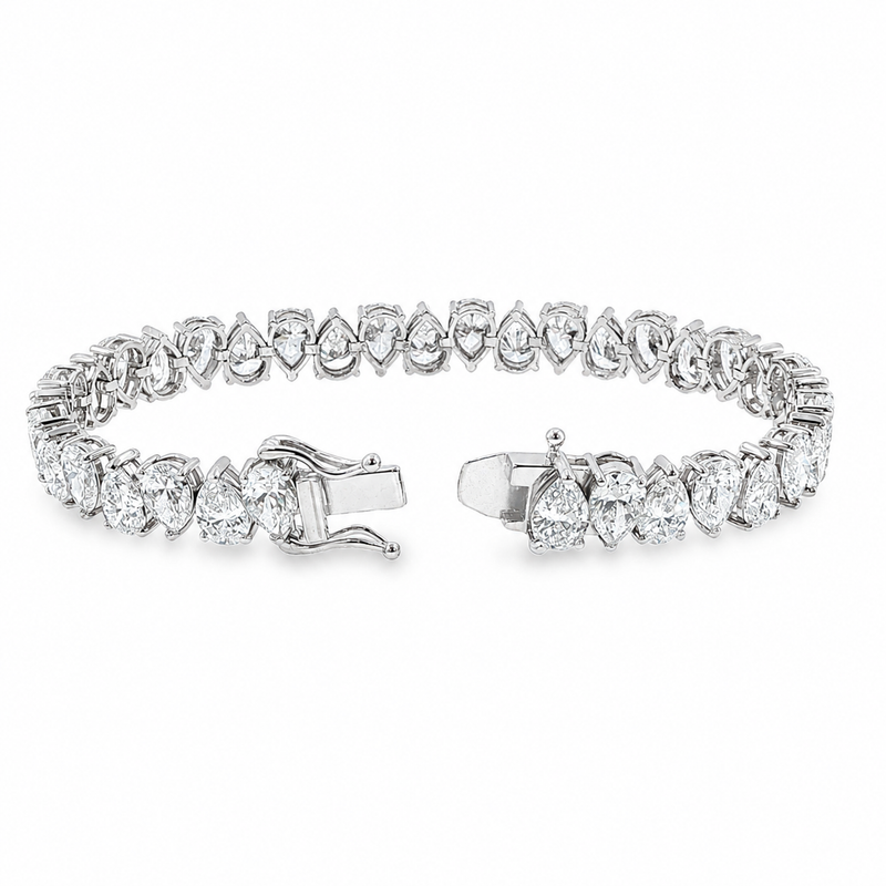 Pear Shape Tennis Bracelet 7.70mm 71681