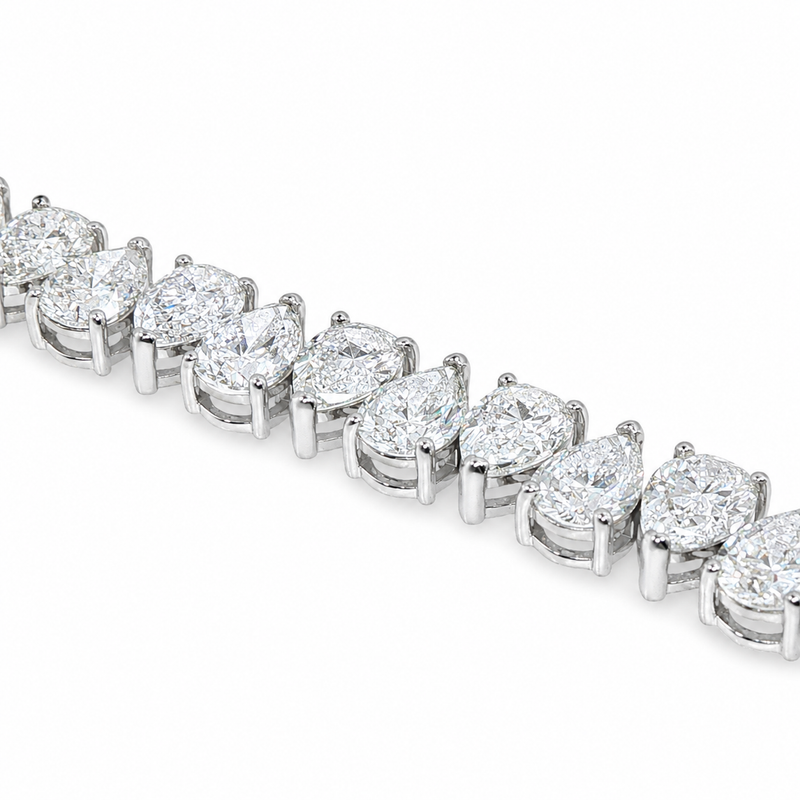 Pear Shape Tennis Bracelet 7.70mm 71681