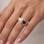 Pear Yin Yang Sopranos Ring, view 12