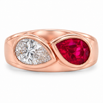 Pear Yin Yang Sopranos Ring, view 5