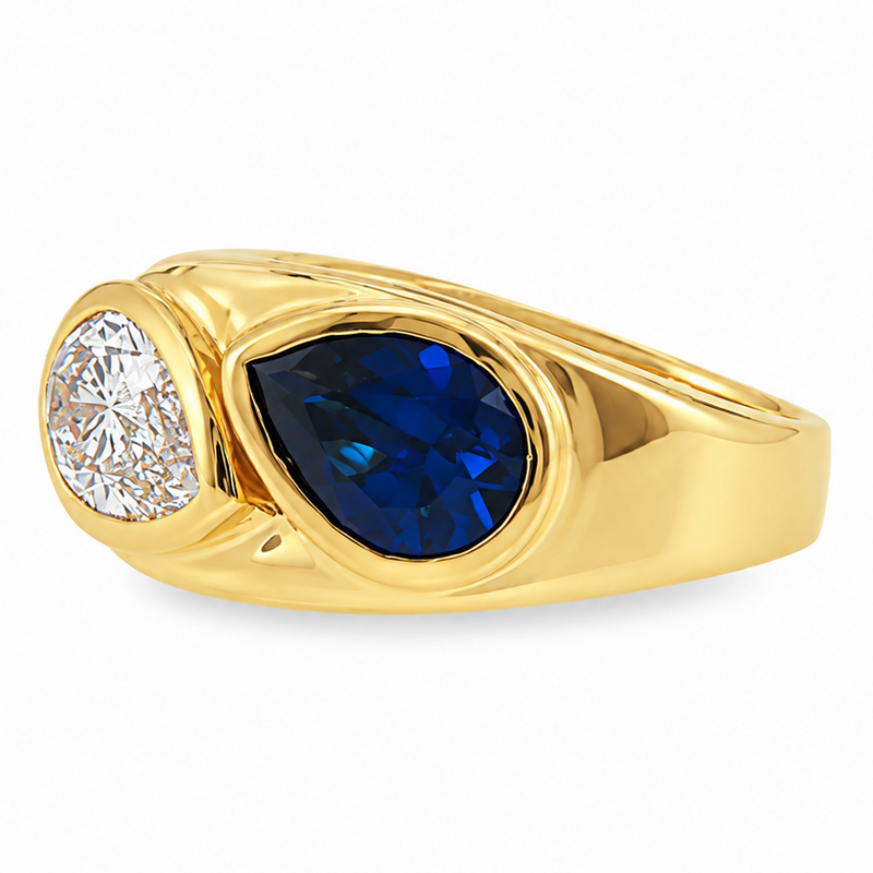 Pear Yin Yang Sopranos Ring, view 8