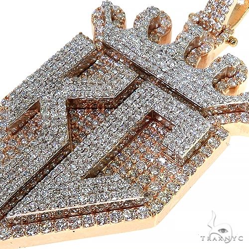 Custom Made 'KC' Diamond Pendant 67997 - Image 3