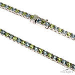 Peridot  Aquamarine Tennis Chain 67580 - Image 3