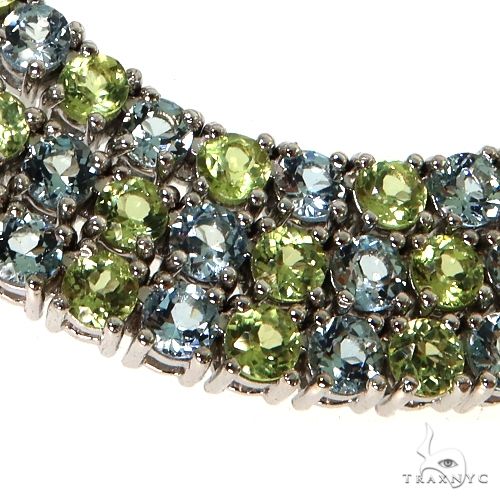 Peridot  Aquamarine Tennis Chain 67580 - Image 4