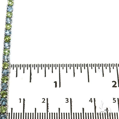Peridot  Aquamarine Tennis Chain 67580 - Image 6