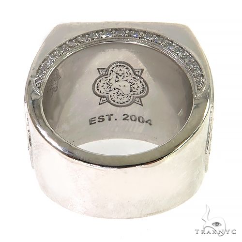 14K Gold Phantom Black Star Sapphire Diamond Ring, photo 4 of 6