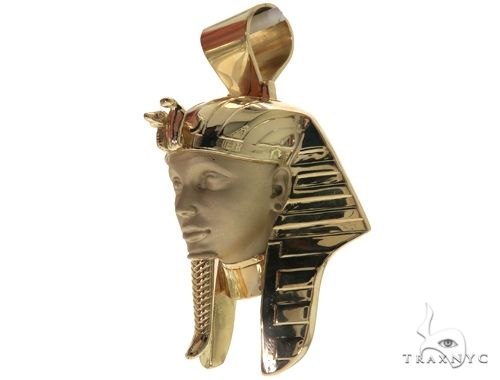 14K Pharaoh King Tut Pendant, photo 2 of 15