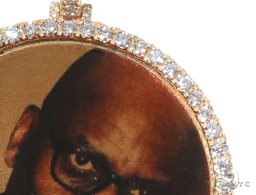 14K Gold Custom Photo Pendant 2 Inches 64171 - Image 2